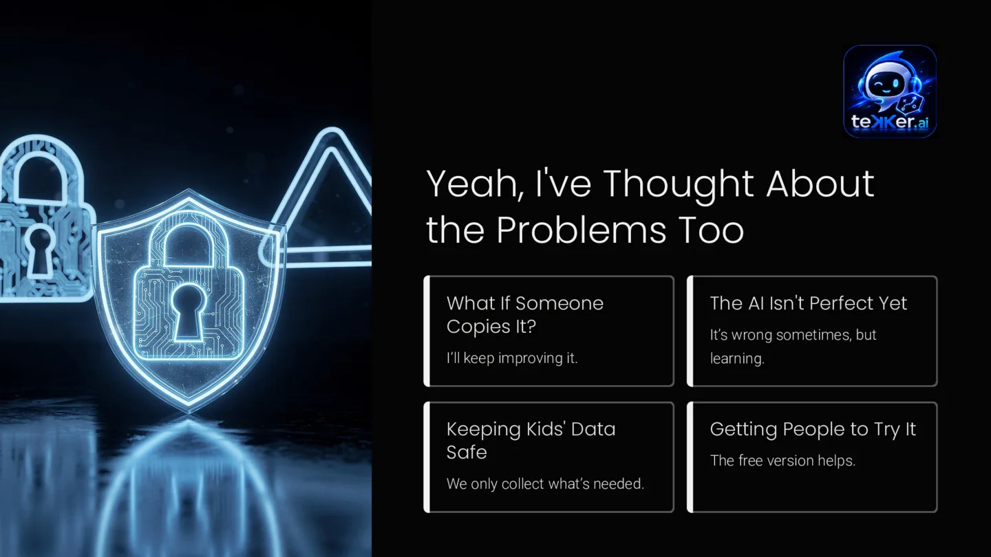 Tekker privacy and safety pitch deck visual